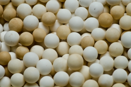 Alumina or ceramic ball using as industrial catalyst supporterの写真素材