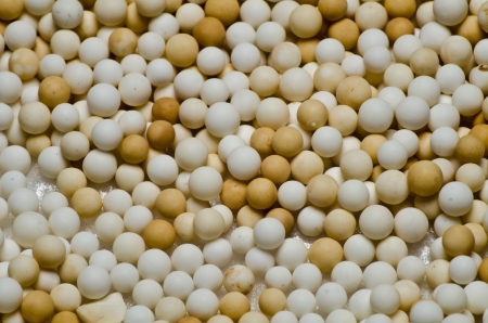 Alumina or ceramic ball using as industrial catalyst supporterの写真素材