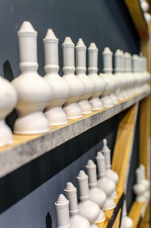 White monk bottles in line