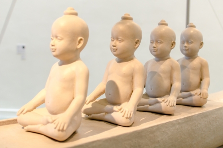 Thai ceramic doll folk art の写真素材