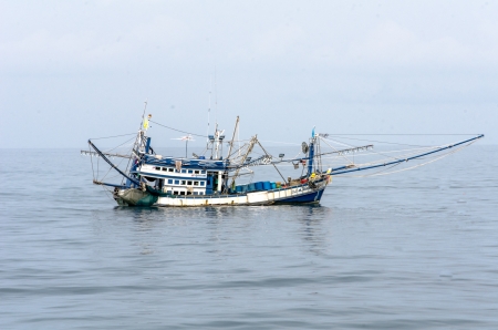 The fishing boat in Thailandのeditorial素材