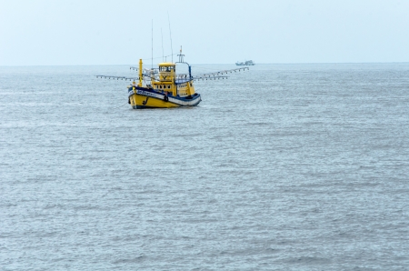 The fishing boat in Thailandのeditorial素材