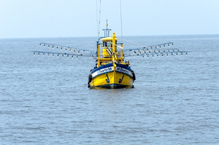 The fishing boat in Thailandのeditorial素材