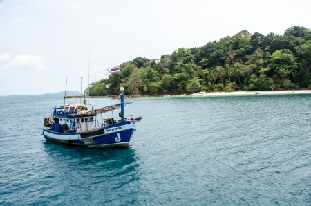 The fishing boat in Thailandのeditorial素材