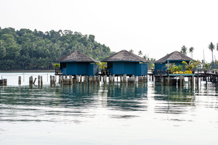 Small sea hut in Thailandのeditorial素材
