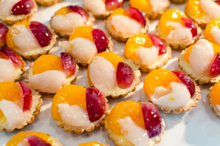 Sweet fruit cake textureの写真素材