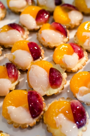 Sweet fruit cake textureの写真素材