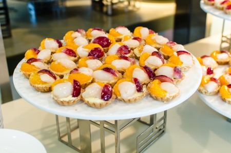 Sweet fruit cake textureの写真素材