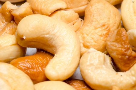 Cashew nuts closeup の写真素材