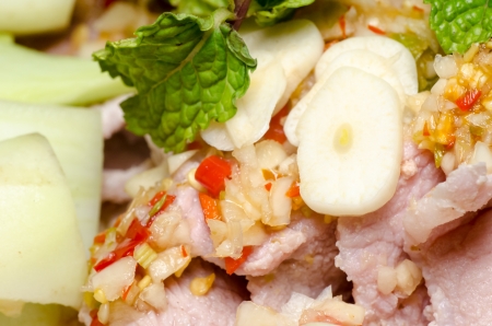 Spicy Thai food closeupの写真素材