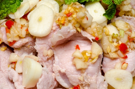 Spicy Thai food closeupの写真素材