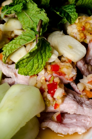 Spicy Thai food closeupの写真素材