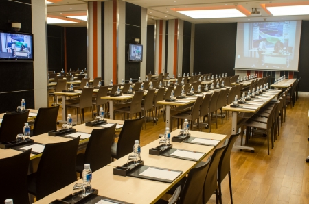 An empty conference roomのeditorial素材