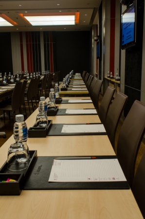 An empty conference roomのeditorial素材