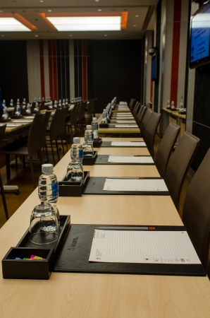 An empty conference roomのeditorial素材