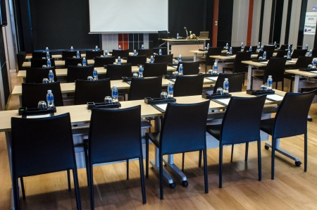 An empty conference roomのeditorial素材