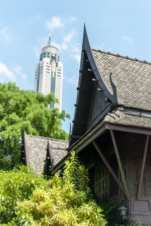 Classic Thai bluding in Bangkokの写真素材