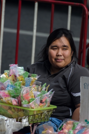 Street vendors in Bangkok, Thailandのeditorial素材