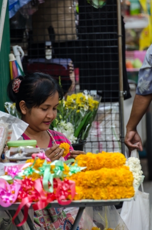 Street vendors in Bangkok, Thailandのeditorial素材