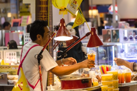 Street vendors in Bangkok, Thailandのeditorial素材