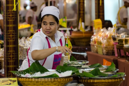 Food street vendors in Bangkok, Thailandのeditorial素材