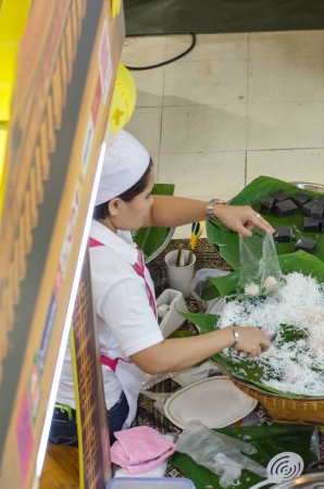 Food street vendors in Bangkok, Thailandのeditorial素材