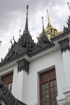 Royal Black Metal Temple in Thailandの写真素材