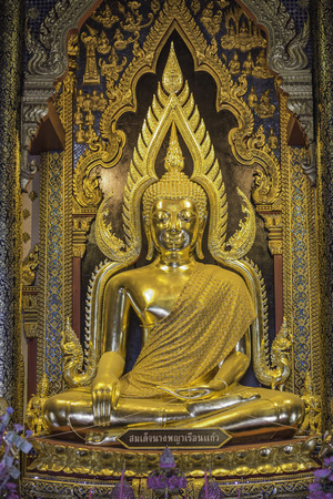 The Buddha image in a templeのeditorial素材