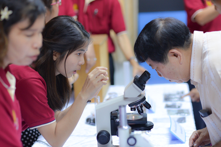 SUKHOTHAI province - MAR 5-6: Lemon basil farmer workshop, technology transfer to community March 5-6, 2015 in the northern of Thailand.のeditorial素材