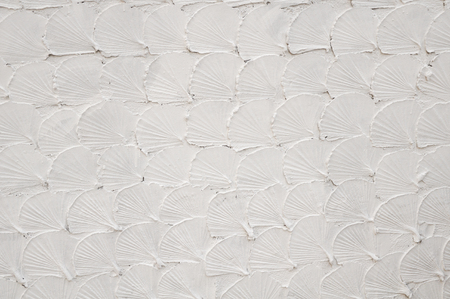 scallop or fan pattern on the wallの写真素材