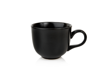 Ceramic cup isolated on white.の写真素材