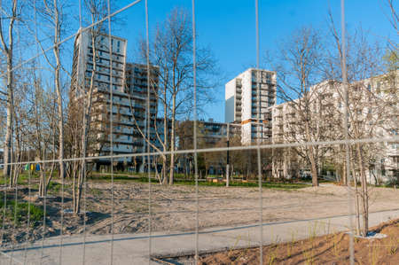 April 13, 2020, Krakow, Poland The Avia estate, a complex of residential buildings in the Czy?yn district. The estate is a symbol of concreting the city. There are 28 blocks in the complex, includingのeditorial素材
