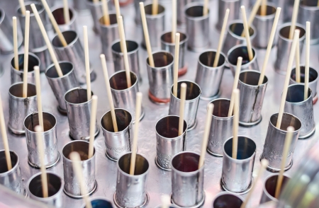 Traditional Thai style classic ice cream made from soft drinkの写真素材