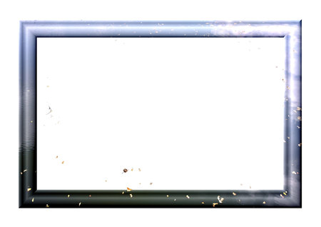 Rectangular frame for pictures with the display surface