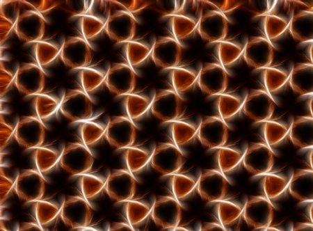 Mosaic pattern with abstract glowing texture on a dark backgroundの写真素材