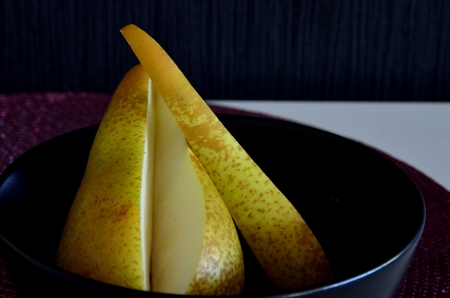 Piece of pier is closer that pear can realize.の写真素材