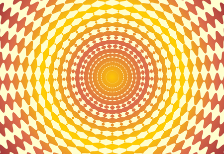 Abstract rounded sun rays, burst or abstract oriental pattern.のイラスト素材