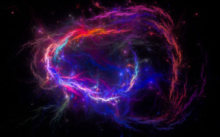 Star field background. Starry outer space background texture. Colorful Starry Night Sky Outer Space...