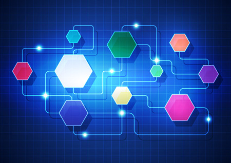 abstract background technology in vector illustration createdのイラスト素材