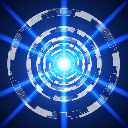 Blue Abstract technology Background, vector illustrationのイラスト素材