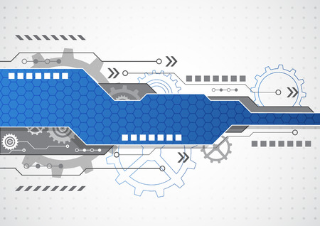 New technology business background, vector illustrationのイラスト素材