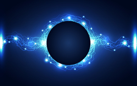 Abstract lightning technology background, vector illustrationのイラスト素材