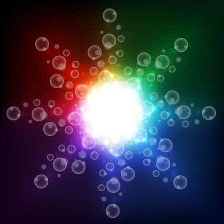 abstract aura light universe, illustration backgroundのイラスト素材