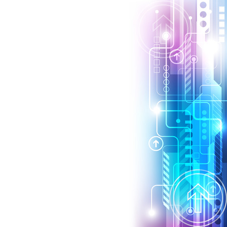 abstract technology concept background, vector illustrationのイラスト素材