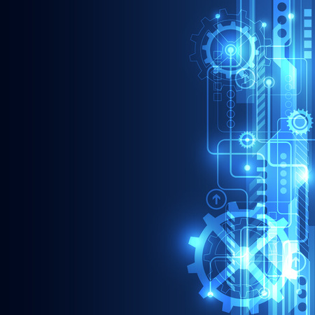 abstract technology concept background, vector illustrationのイラスト素材