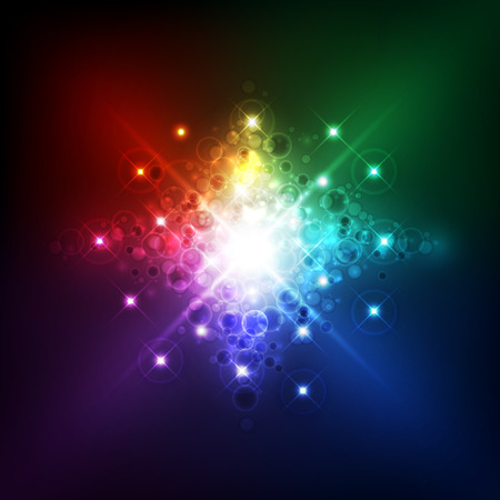 illustration of colorful musical bar showing volume on black backgroundのイラスト素材
