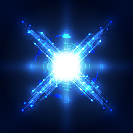 Abstract technology concept background, vector illustrationのイラスト素材