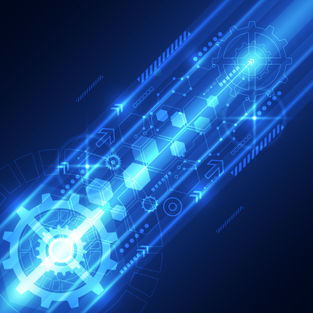 vector abstract engineering future technology, electric telecom backgroundのイラスト素材