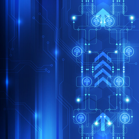 Abstract digital technology concept background, vector illustrationのイラスト素材