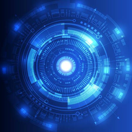 abstract future technology concept background, vector illustrationのイラスト素材